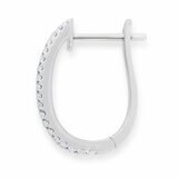 1.52ctw Princess & Round Brilliant Cut Diamond Hoop Earrings, 18ct White Gold