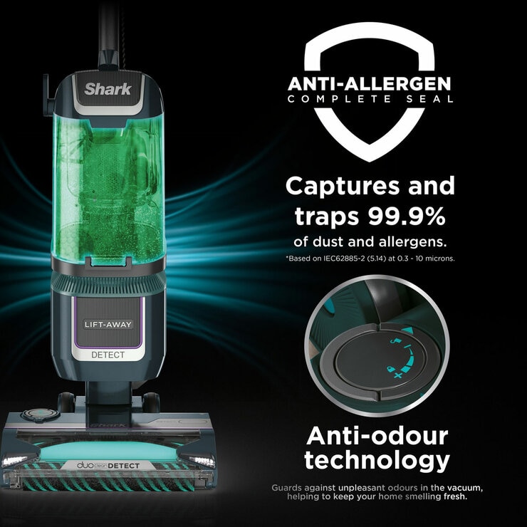Shark Detect XL Pet Pro Corded Upright Vacuum with anti odour technology