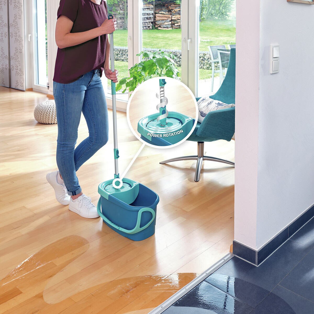 Leifheit Active Twist Disc Mop Set Costco UK