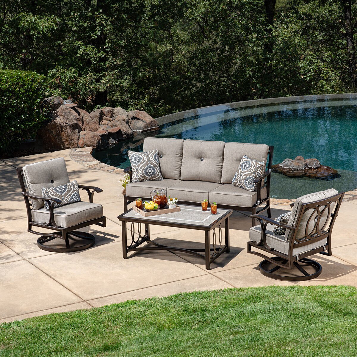 SunVilla Abington 4 Piece Deep Seating Patio Set Costco UK