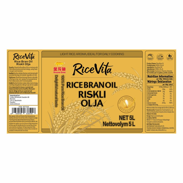 Ingredients and nutritional information