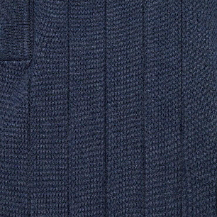 Chaps Men's Ribbed Knit Polo in Navy Chaps Men's Ribbed Knit Polo in Navy