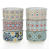 Signature Stoneware Bowls with Lids, 6 Pack Signature Stoneware Bowls with Lids, 6 Pack
