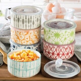Signature Housewares 6 Piece Storage Bowls Set with Vented Microwavable Lids