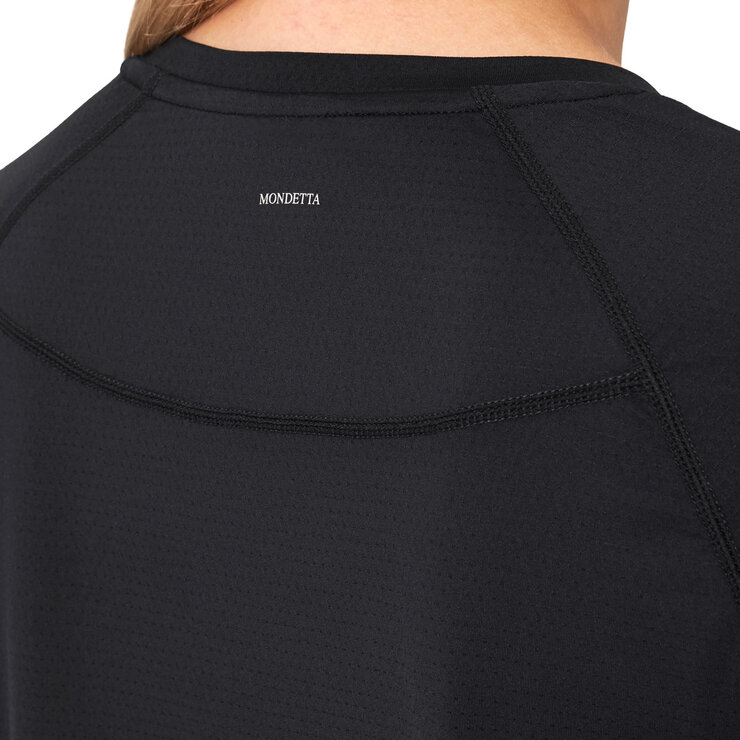 Mondetta Women's Raglan Active Tee in Black