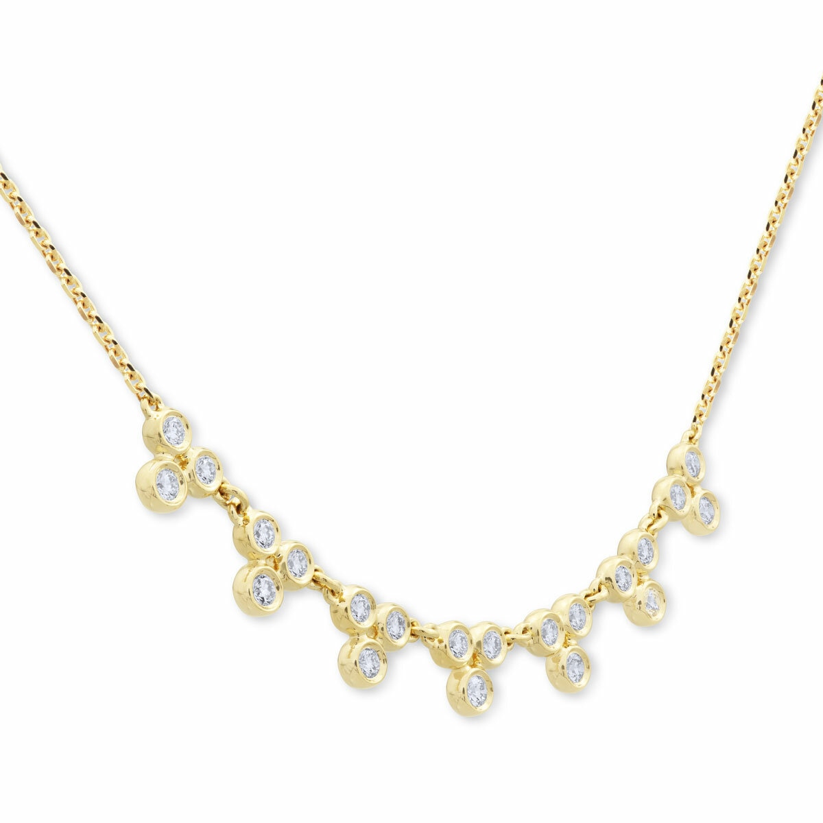 0.38ctw Round Brilliant Cut Diamond Necklace, 18ct Yellow Gold