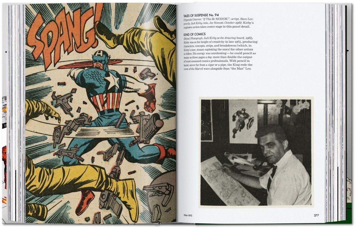 Marvel page spread