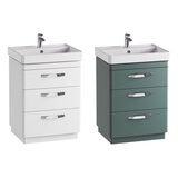 Tavistock Curve 3 Drawer vanity unit with basin in 2 colours at costco.co.uk