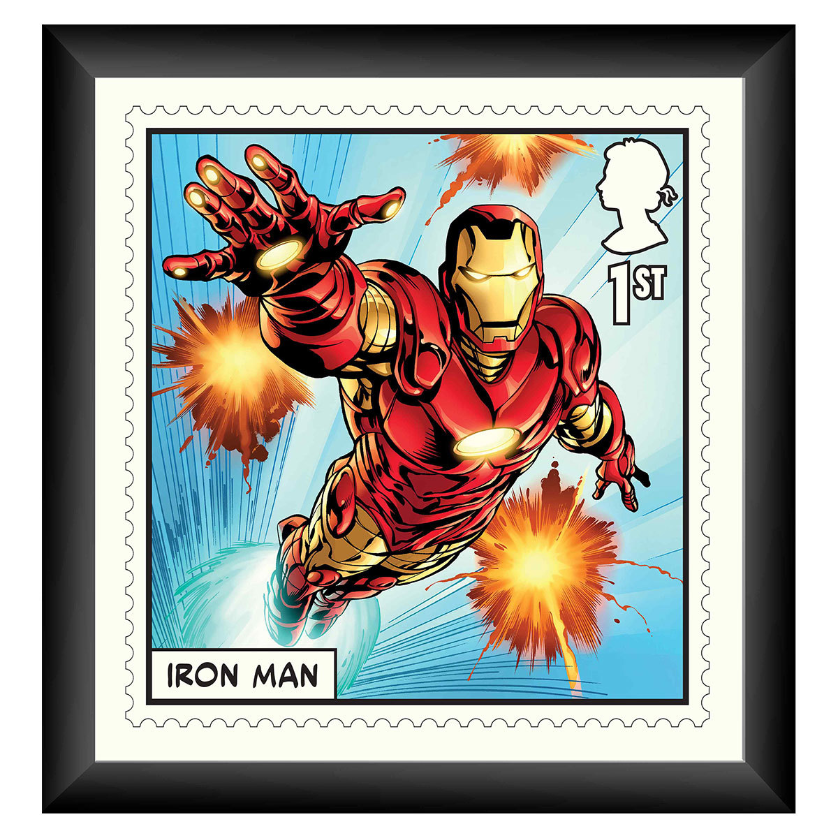 Iron Man framed Stamp