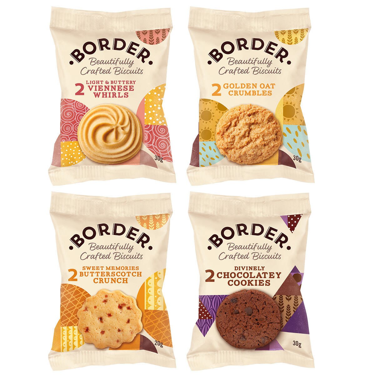 Border Biscuits Luxury Mini Pack Assortment, 48 x 2 Biscuits Costco UK