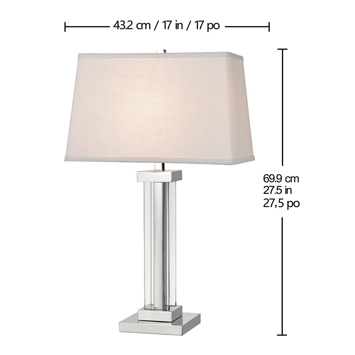 Kate Crystal Table Lamps, 2 Pack Costco UK