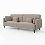 Monroe Beige Fabric 4 Seater Sofa