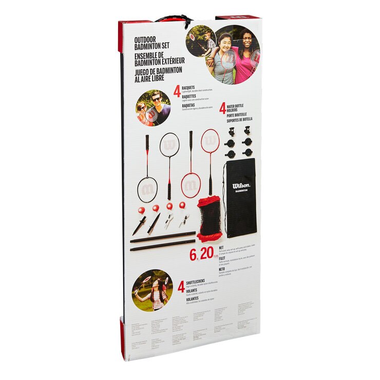 Wilson 4 Player Badminton Set Costco UK
