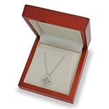 0.38ctw Round Brilliant Cut Diamond Quatrefoil Pendant, 18ct White Gold