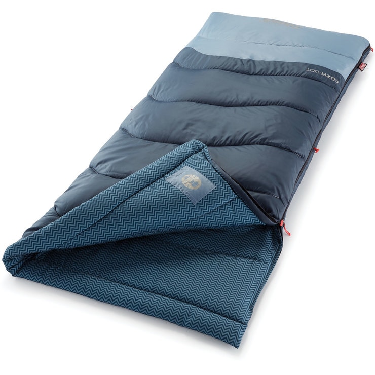 Coleman Cozy Foot Sleeping Bag in Blue Costco UK