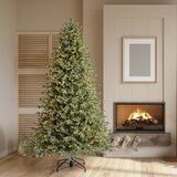 7.5ft (2.3m) Pre-Lit Aspen Artificial Christmas Tree With 1,850 Colour-Changing Radiant Micro Twinkle LED Lights
