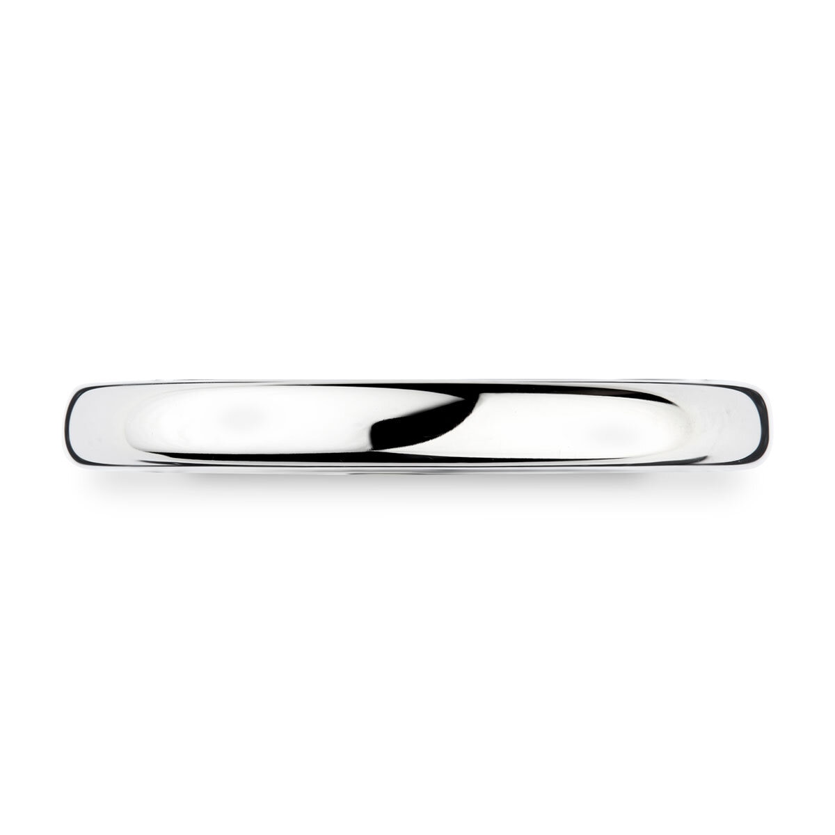 2.5mm Basic Light Court Wedding band. 18ct White Gold