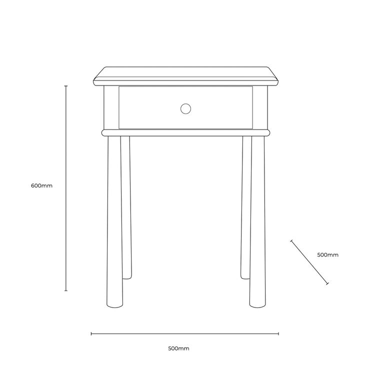 Gallery Wycombe Natural Oak Nightstand