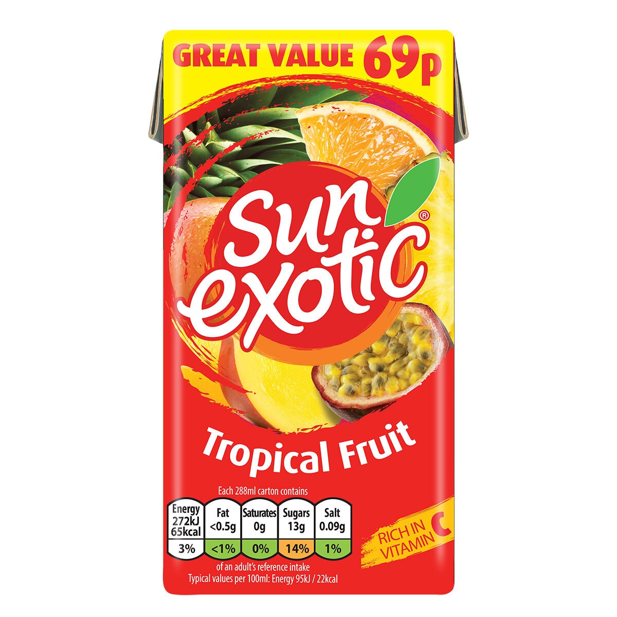 Sun Exotic Tropical Fruit Juice PMP 69p, 288ml