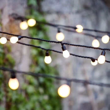 Lights4You 33ft (10m) 50 Large Bulb LED Warm White Outdoor String Lights