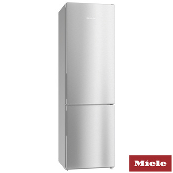 Miele KFN29162, Fridge Freezer E Rated in Clean Steel