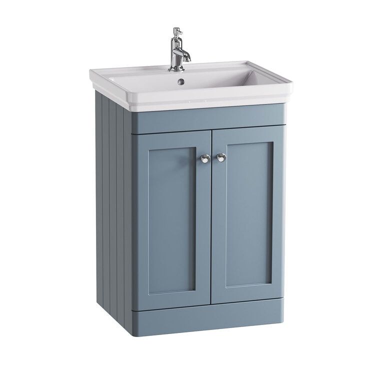 Tavistock Ashby 60.7 cm Floor Mounted Vanity Unit in Blue