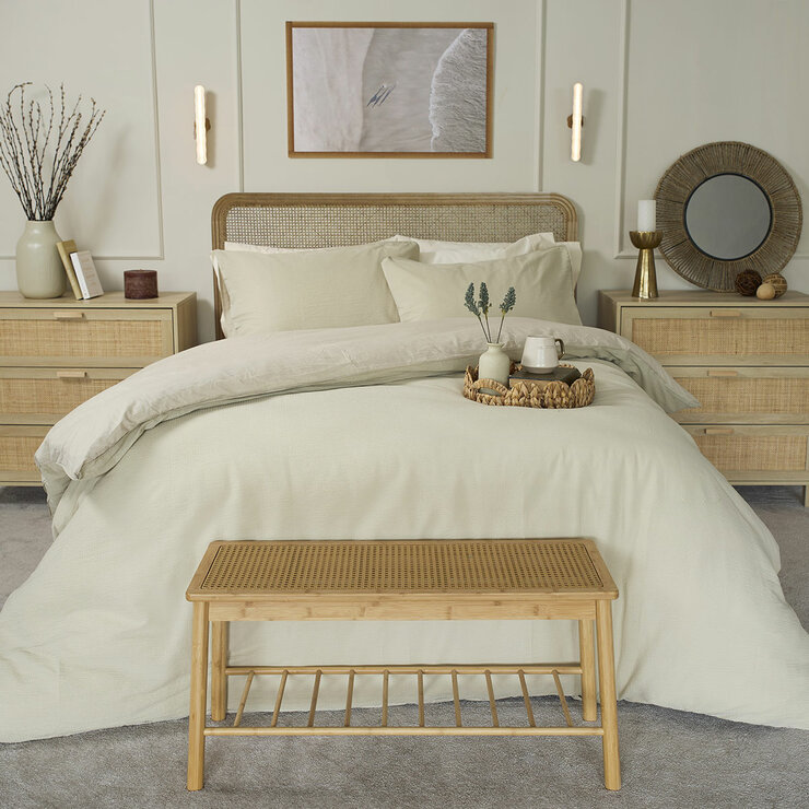 Belledorm Avantika Natural Cotton Bedding Set in 4 Sizes