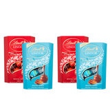 Lindt Lindor Milk Chocolate and Salted Caramel Chocolate Truffles, 4 x 200g