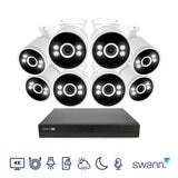 Swann 4K NVR 16 x Channel / 8 x NHD-ADVANXB Bullet Cameras with 2TB HDD SWNVK-16ADVANX8B-EU