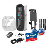 Swann 4K Wireless Wi-Fi Video Doorbell and Chime SWIFI-4KBUDDY-EU