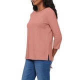 Kirkland Signature Ladies Boatneck Tee in Pink