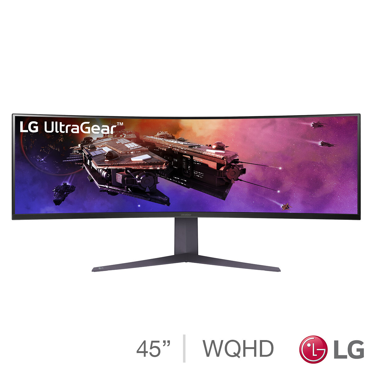 LG UltraGear 45 Inch WQHD 200Hz VA Curved Gaming Monitor, 45GR75DC-B at costco.co.uk