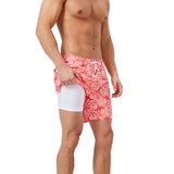 Swims Men's Swim Shorts in Orange Floral