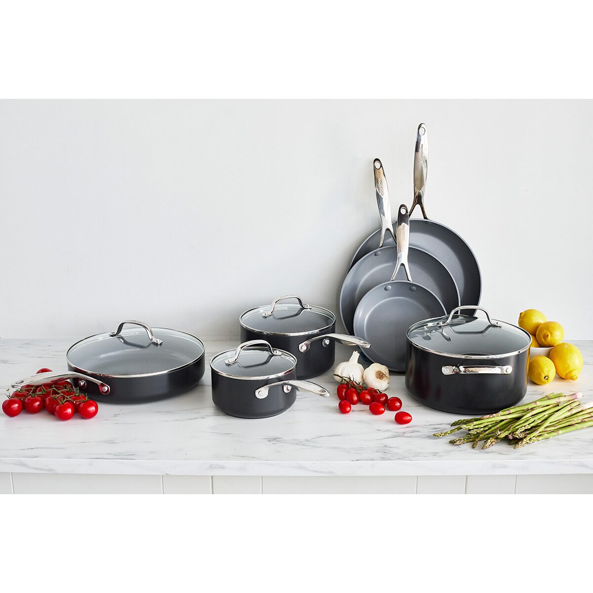 Greenpan Valencia Ceramic Cookware Set, 11 Piece