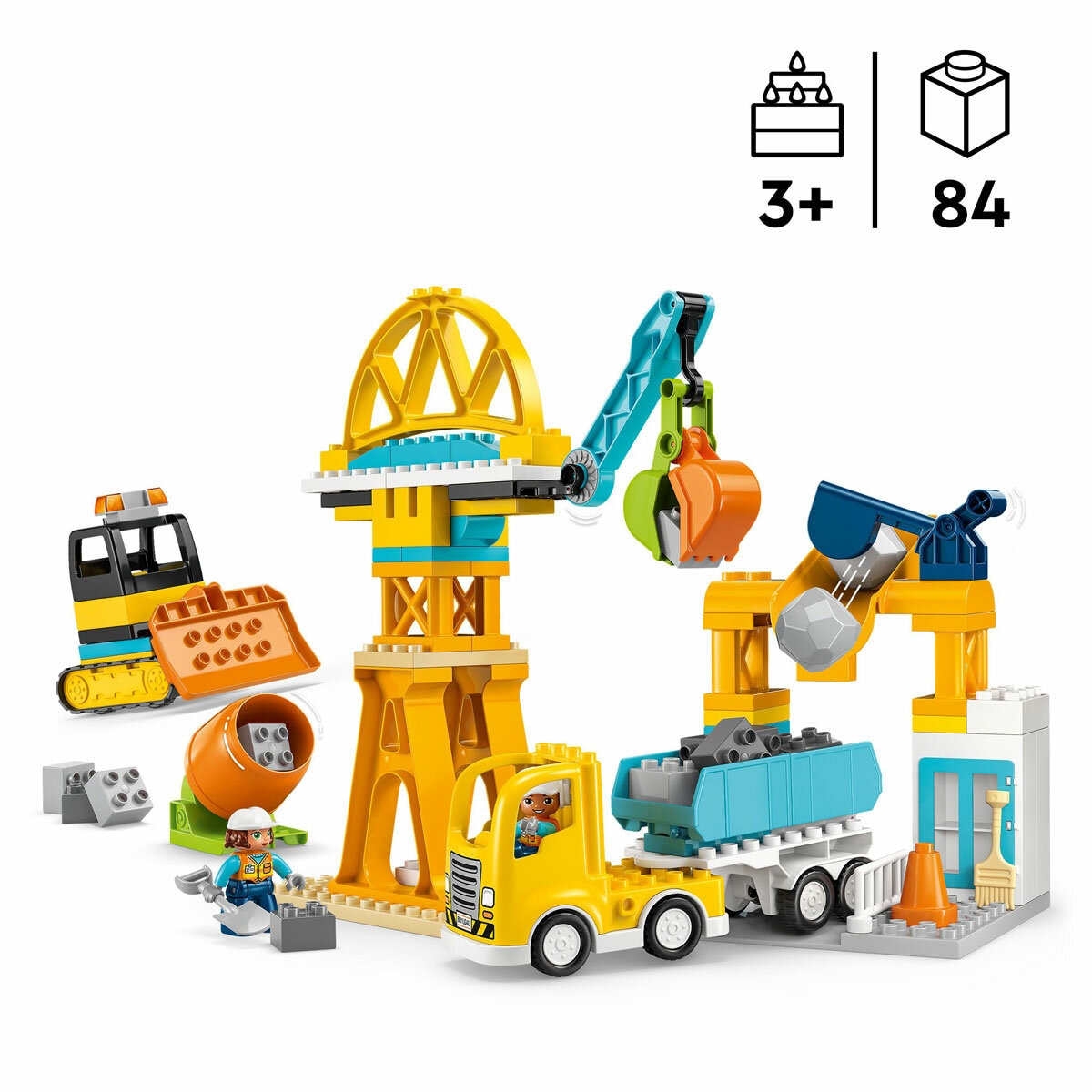 LEGO Duplo Town 3 in 1 Construction Site and Vehicles - Model 10476 (3+ Years)