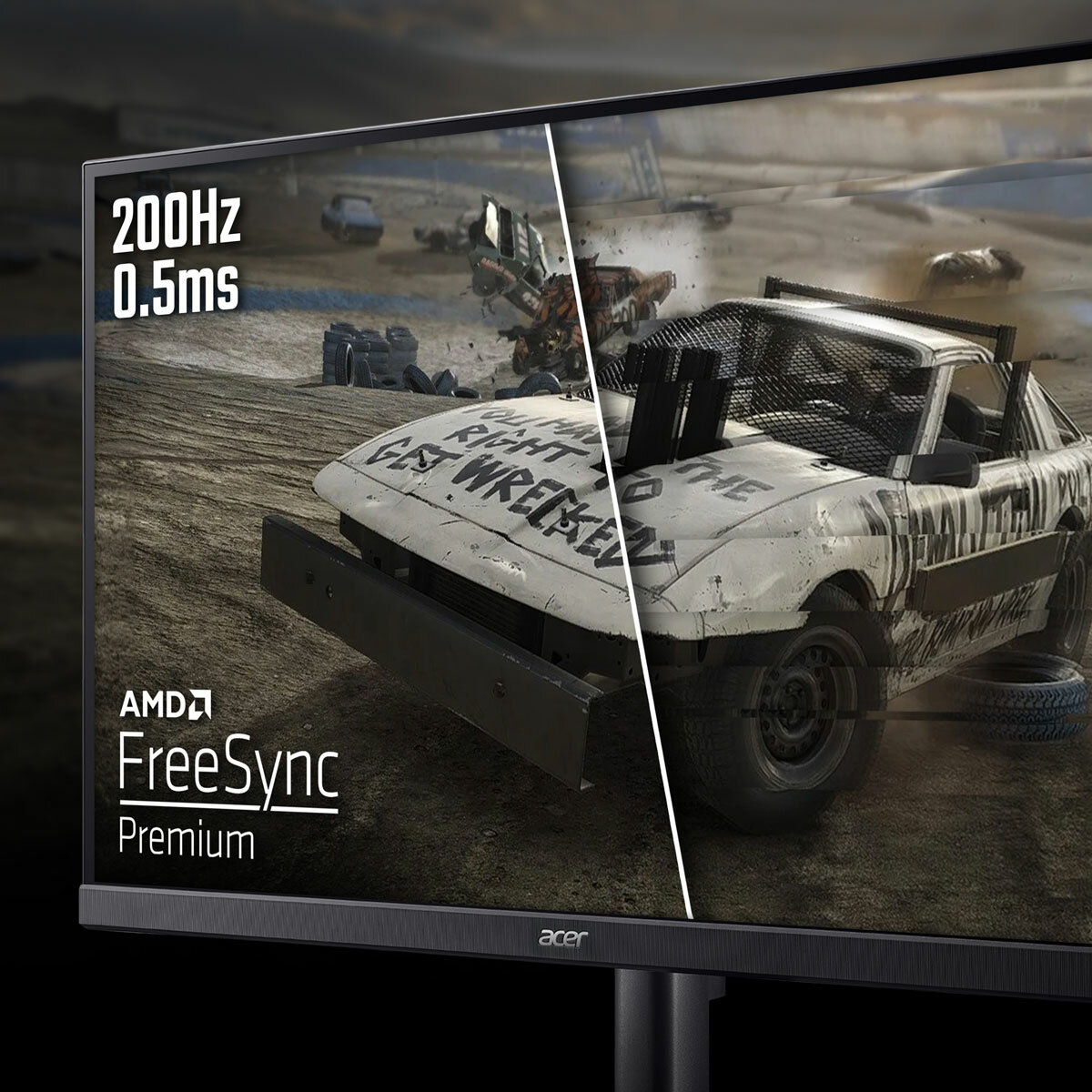 Acer KG1 Nitro. 23,8", FHD, Gaming Monitor, UM.QX1EE.104