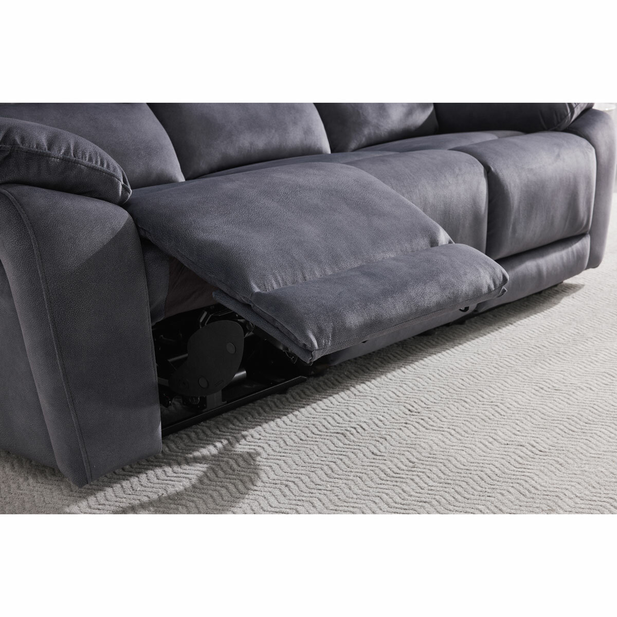 Belagio Grey Fabric Power Recliner 3 Seater Sofa