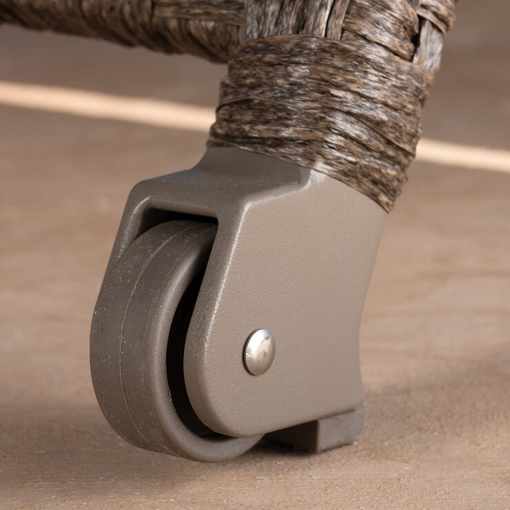 SunVilla Seagrass Woven Chaise Lounge in Herringbone Pattern, 2 Pack