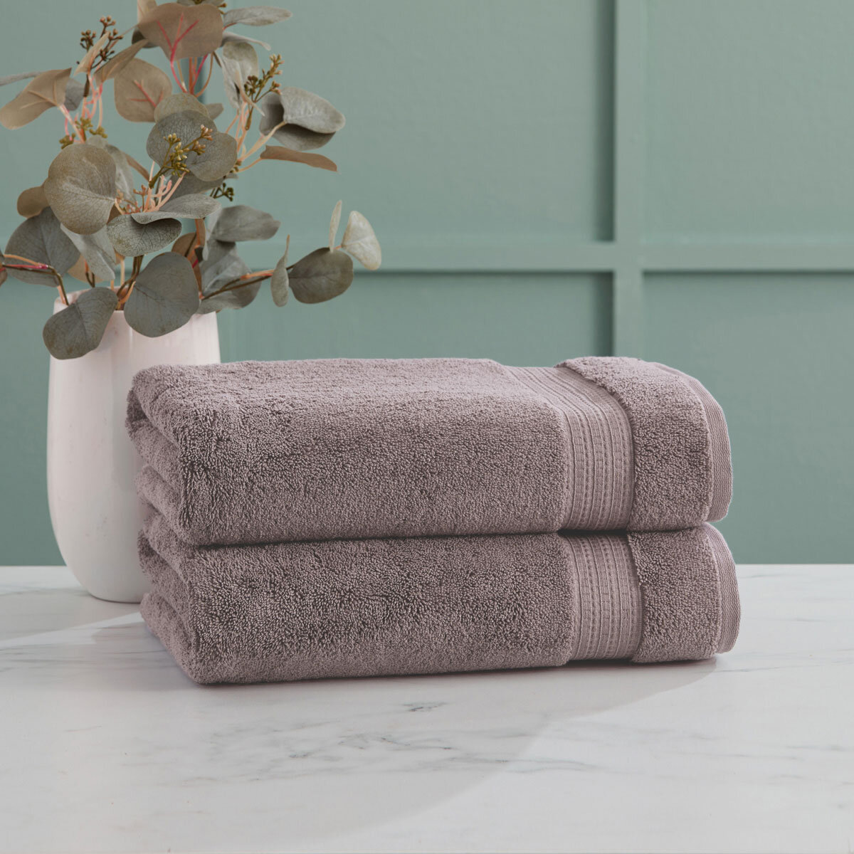 Grandeur 100% Hygro Cotton Hand Towel, 2 Pack in Lavender