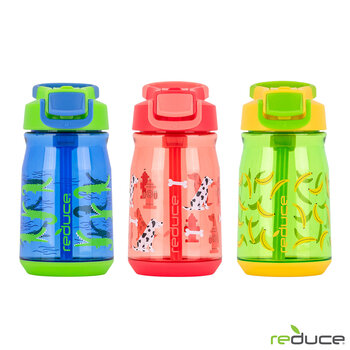 Hydrate Kids Water Bottle 414ml, 3 Pack in 2 Designs