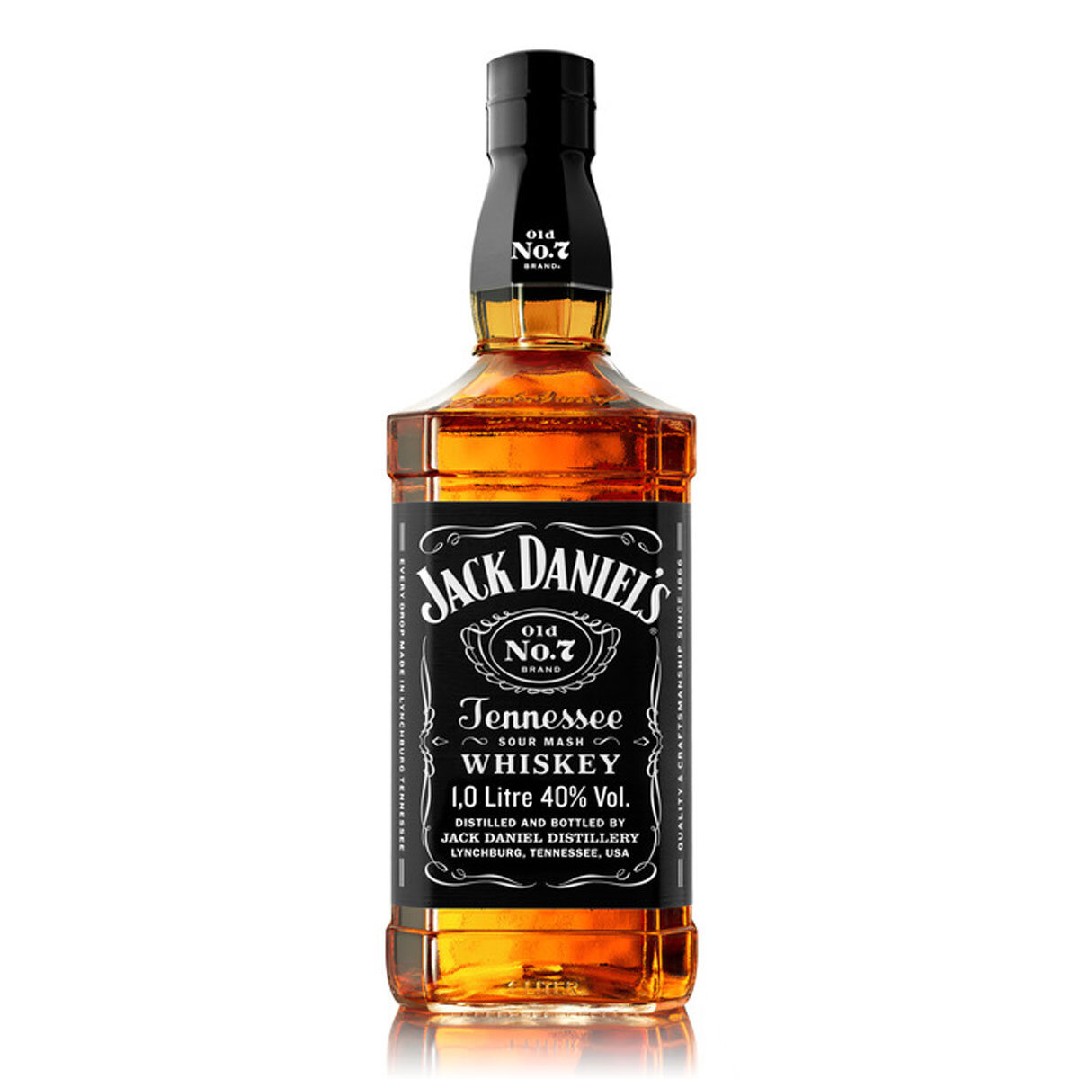Bottle shot of Jack Daniels 1L