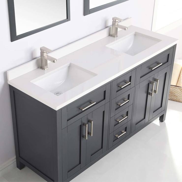 OVE Lakeview 152 cm Double Vanity in Charcoal Costco UK