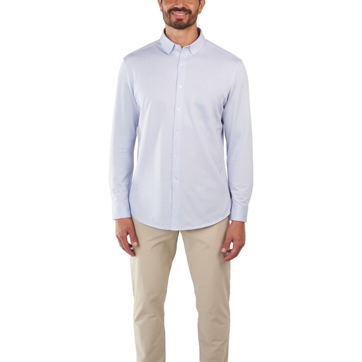 Kirkland Signature Men's Knit Dress Shirt