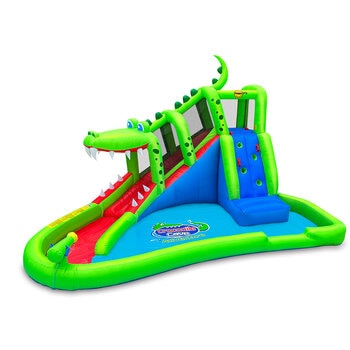 Happy Hop Crocodile Cave Adventure Inflatable Waterslide (3+ Years)