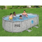 14ft x 8'2'' x 39.5'' Splashview Pool Set Oval 14ft x 8'2'' x 39.5'' Splashview Pool Set Oval