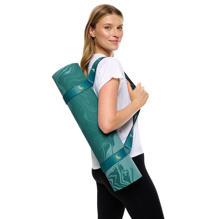 Lole Yoga Mat in Dark Teal Marble Lole Yoga Mat in Dark Teal Marble