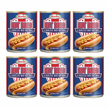 Hormel Hot Dogs, 6x405g