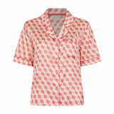 Ted Baker Ladies Satin 2 Piece PJ Set in Coral