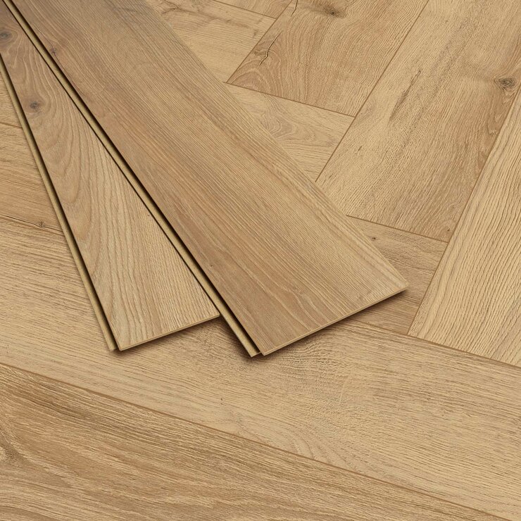 Golden Select Amboise (Oak) Splash Shield AC5 Laminate Herringbone Flooring - 1.179² Per Pack