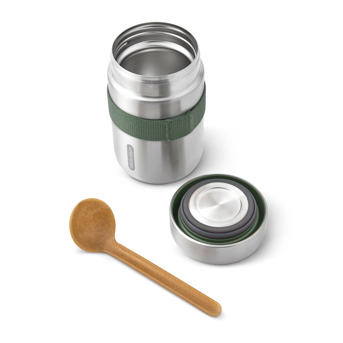 Black + Blum Stainless Steel Lunch Set in Olive
